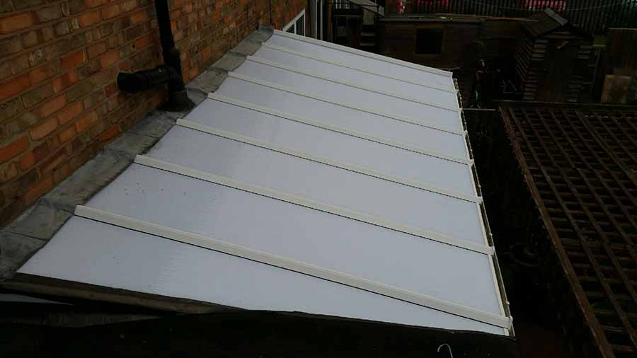 White Polycarbonated Roof