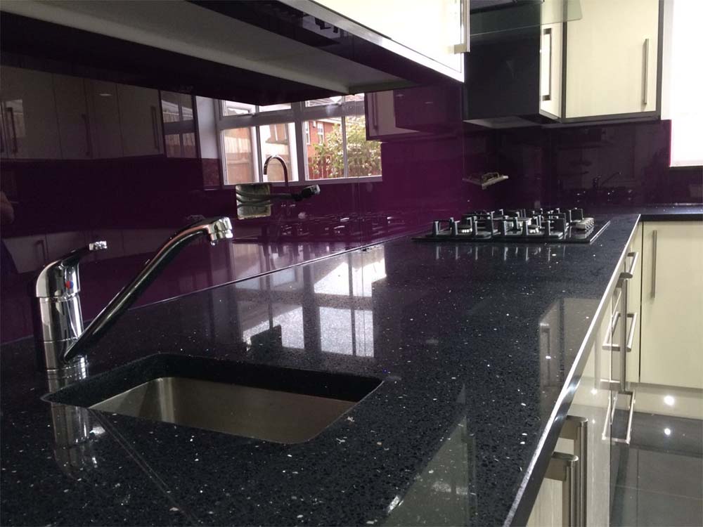 Purple Splashbacks